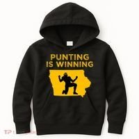 Punting Is Winning Iowa I Cheer For The Punter Kids Hoodie thumb 0