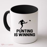 Punting Is Winning Football Lover Coffee Mug thumb 0
