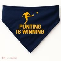 Punting Is Winning Football Lover USA-Made Doggie Bandana thumb 0