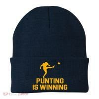 Punting Is Winning Football Lover Beanie thumb 0