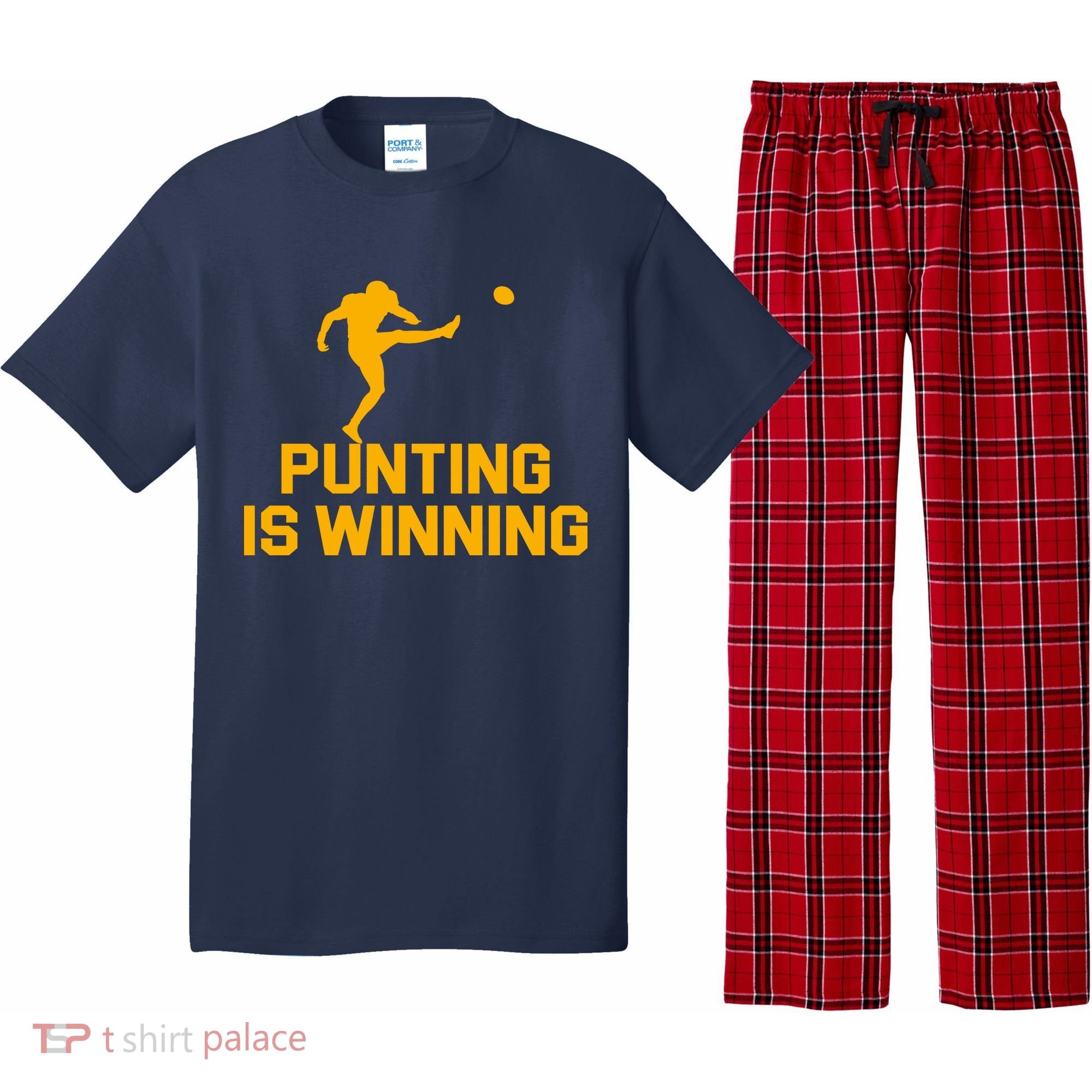 Punting Is Winning Football Lover Pajama Set