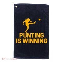 Punting Is Winning Football Lover Golf Towel thumb 0