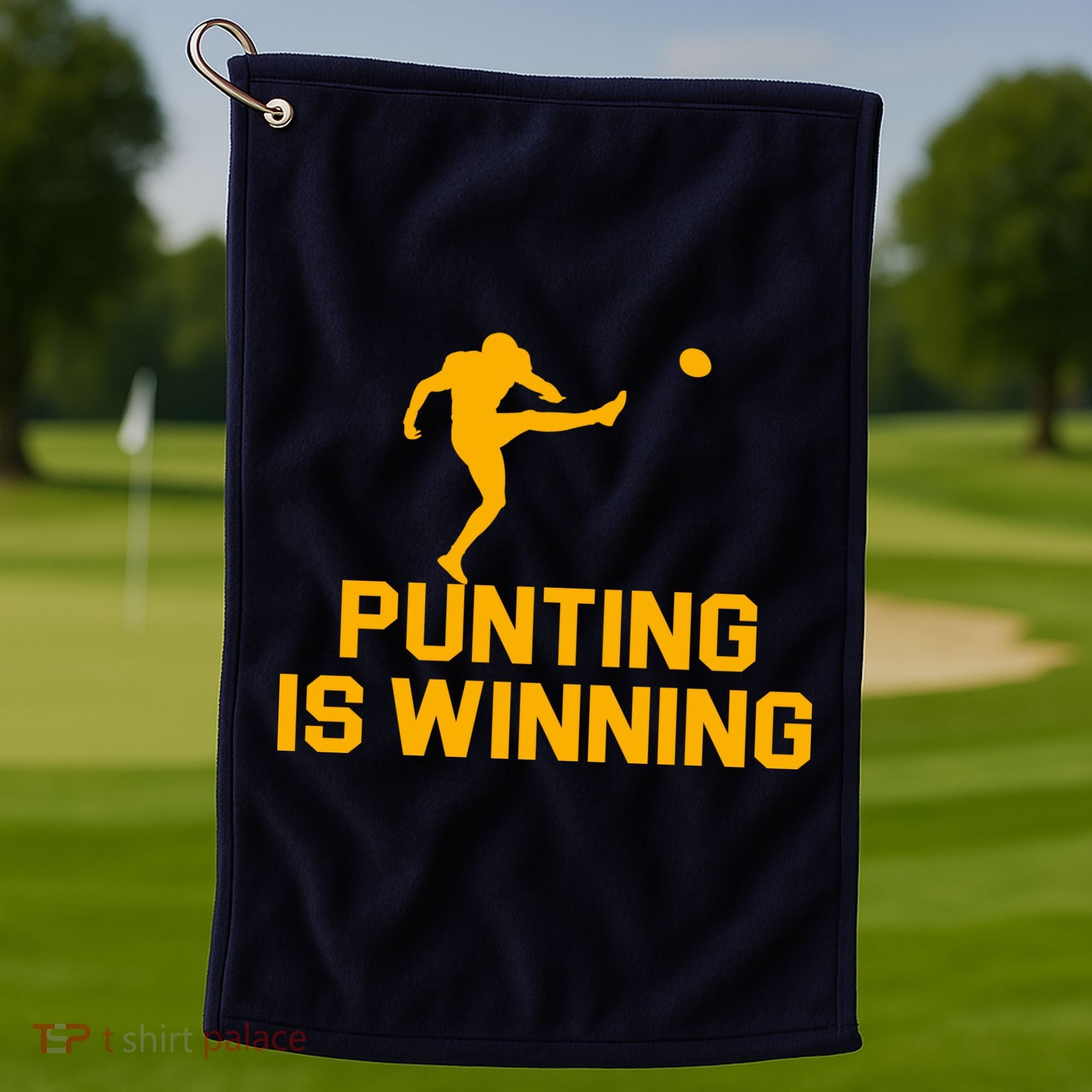 Punting Is Winning Football Lover Golf Towel