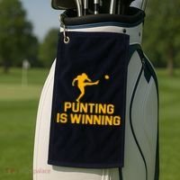 Punting Is Winning Football Lover Golf Towel thumb 2