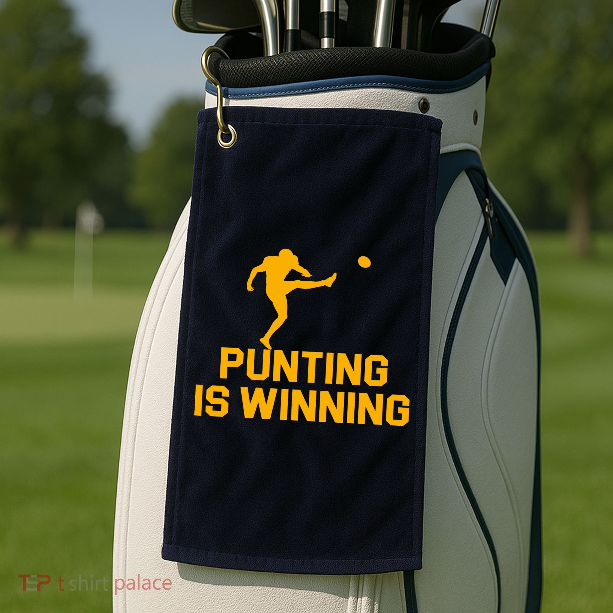 Punting Is Winning Football Lover Golf Towel