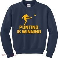 Punting Is Winning Football Lover Kids Sweatshirt thumb 0