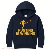 Punting Is Winning Football Lover Kids Hoodie thumb 0