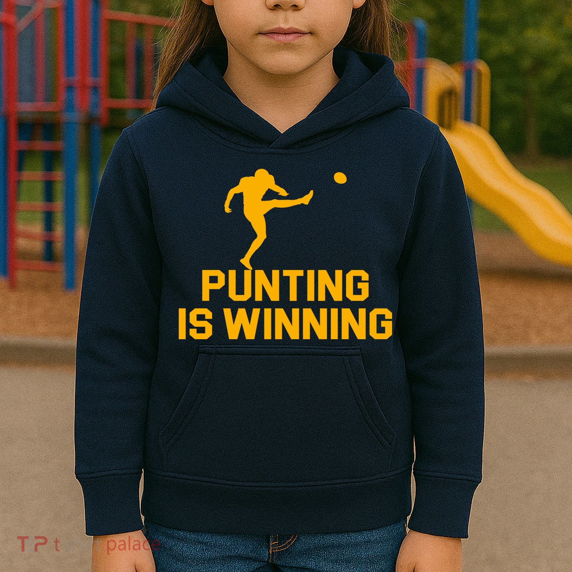Punting Is Winning Football Lover Kids Hoodie