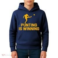 Punting Is Winning Football Lover Kids Hoodie thumb 4