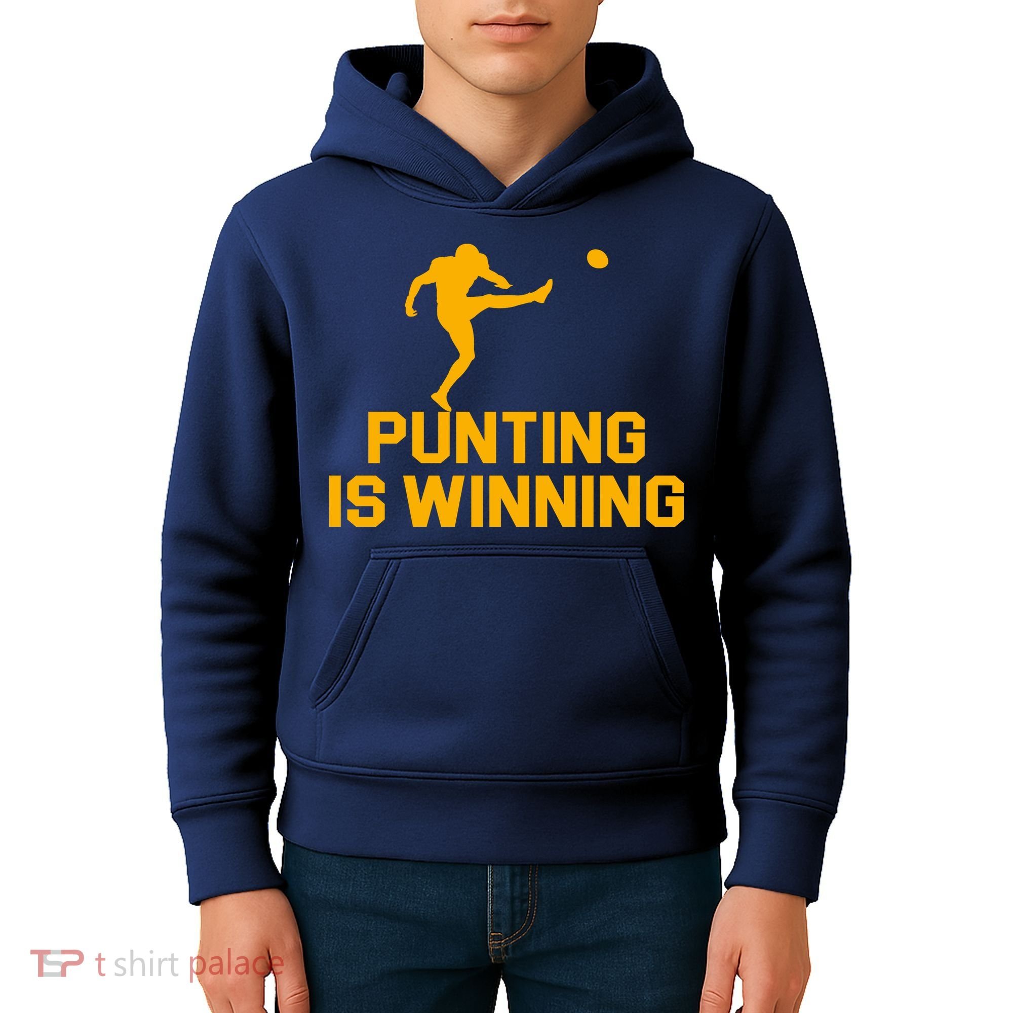Punting Is Winning Football Lover Kids Hoodie