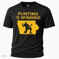 Punting Is Winning Iowa I Cheer For The Punter Cooling Performance Crew T-Shirt thumb 0