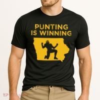 Punting Is Winning Iowa I Cheer For The Punter Cooling Performance Crew T-Shirt thumb 2