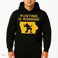 Punting Is Winning Iowa I Cheer For The Punter Hoodie thumb 2