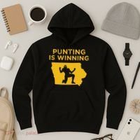 Punting Is Winning Iowa I Cheer For The Punter Hoodie thumb 3