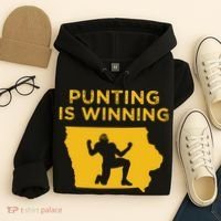 Punting Is Winning Iowa I Cheer For The Punter Hoodie thumb 4