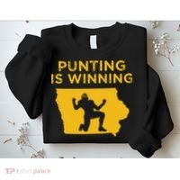 Punting Is Winning Iowa I Cheer For The Punter Sweatshirt thumb 2