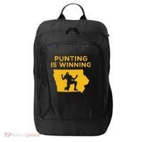 Punting Is Winning Iowa I Cheer For The Punter City Backpack thumb 0