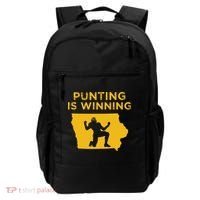 Punting Is Winning Iowa I Cheer For The Punter Backpack thumb 0