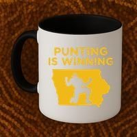 Punting Is Winning Iowa I Cheer For The Punter Coffee Mug thumb 2