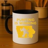 Punting Is Winning Iowa I Cheer For The Punter Coffee Mug thumb 4