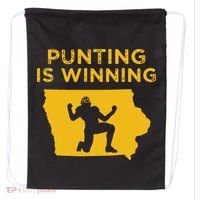 Punting Is Winning Iowa I Cheer For The Punter Drawstring Bag thumb 0