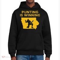 Punting Is Winning Iowa I Cheer For The Punter District V.I.T. Heavyweight Hoodie thumb 0