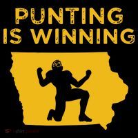 Punting Is Winning Iowa I Cheer For The Punter 16oz Travel Tumbler thumb 2