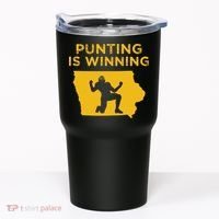 Punting Is Winning Iowa I Cheer For The Punter Tumbler thumb 0