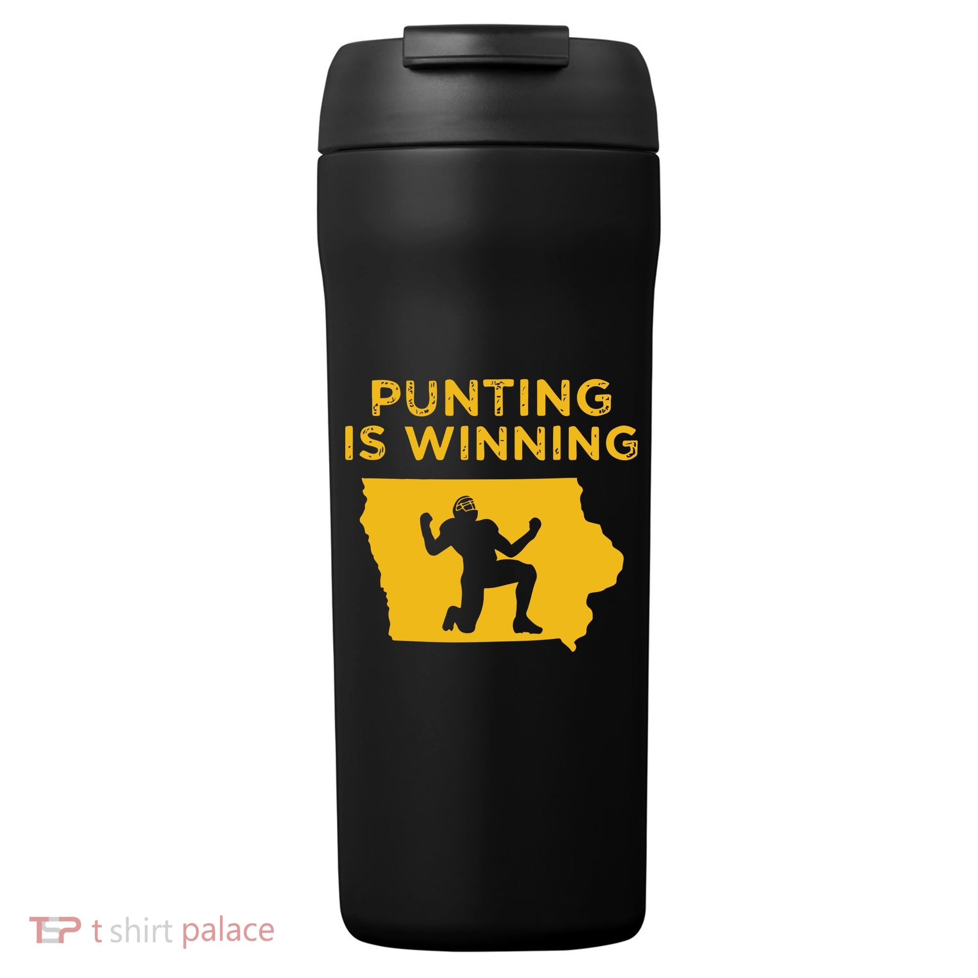 Punting Is Winning Iowa I Cheer For The Punter 24oz Duet Stainless Steel Tumbler
