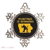 Punting Is Winning Iowa I Cheer For The Punter Ornament thumb 0