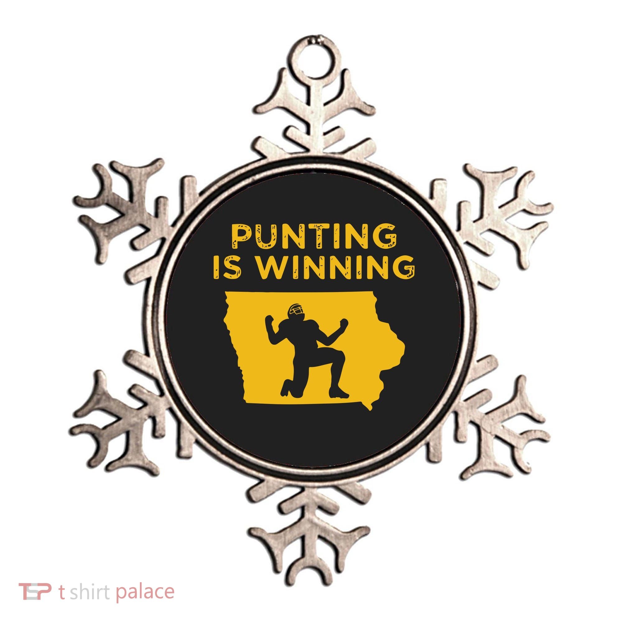 Punting Is Winning Iowa I Cheer For The Punter Ornament