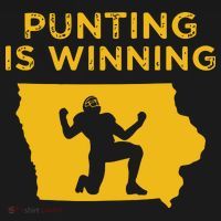 Punting Is Winning Iowa I Cheer For The Punter Tall Sweatshirt thumb 2
