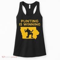 Punting Is Winning Iowa I Cheer For The Punter Women's Tank Top thumb 0