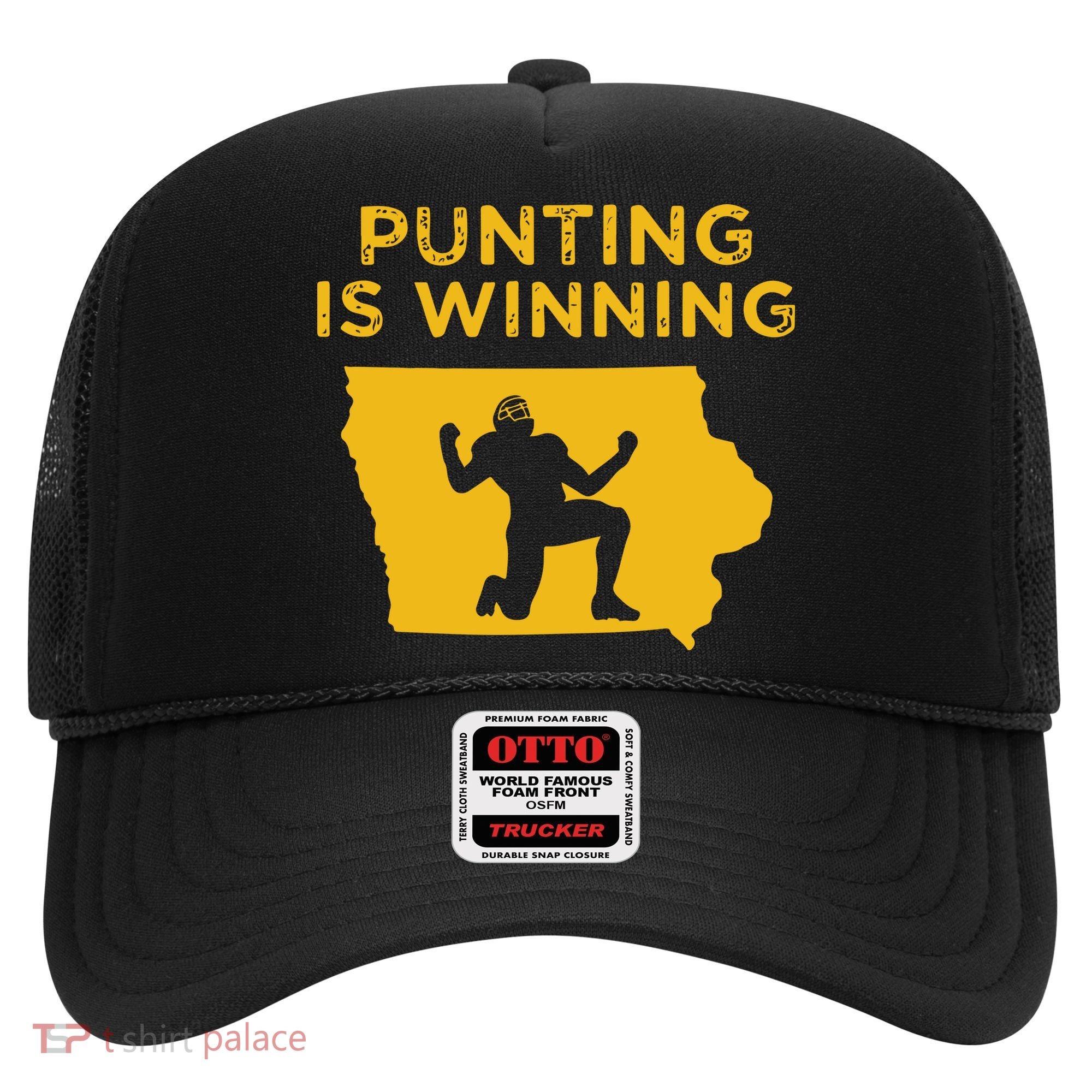 Punting Is Winning Iowa I Cheer For The Punter Hat