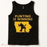 Punting Is Winning Iowa I Cheer For The Punter Tank Top thumb 2