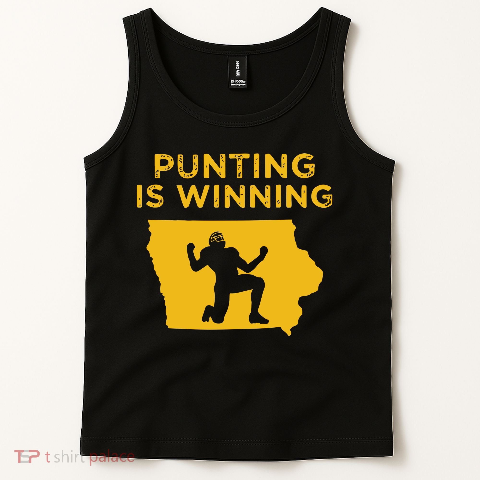 Punting Is Winning Iowa I Cheer For The Punter Tank Top