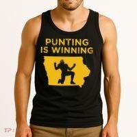 Punting Is Winning Iowa I Cheer For The Punter Tank Top thumb 3