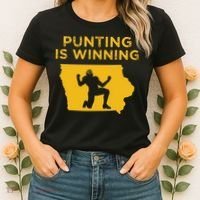 Punting Is Winning Iowa I Cheer For The Punter Women's T-Shirt thumb 2