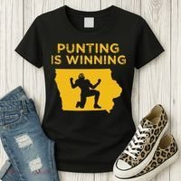 Punting Is Winning Iowa I Cheer For The Punter Women's T-Shirt thumb 3