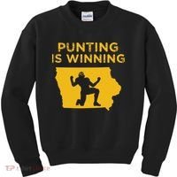 Punting Is Winning Iowa I Cheer For The Punter Kids Sweatshirt thumb 0