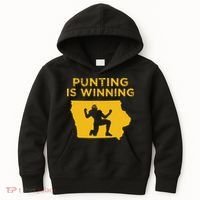 Punting Is Winning Iowa I Cheer For The Punter Kids Hoodie thumb 0