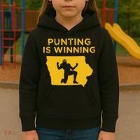 Punting Is Winning Iowa I Cheer For The Punter Kids Hoodie thumb 3