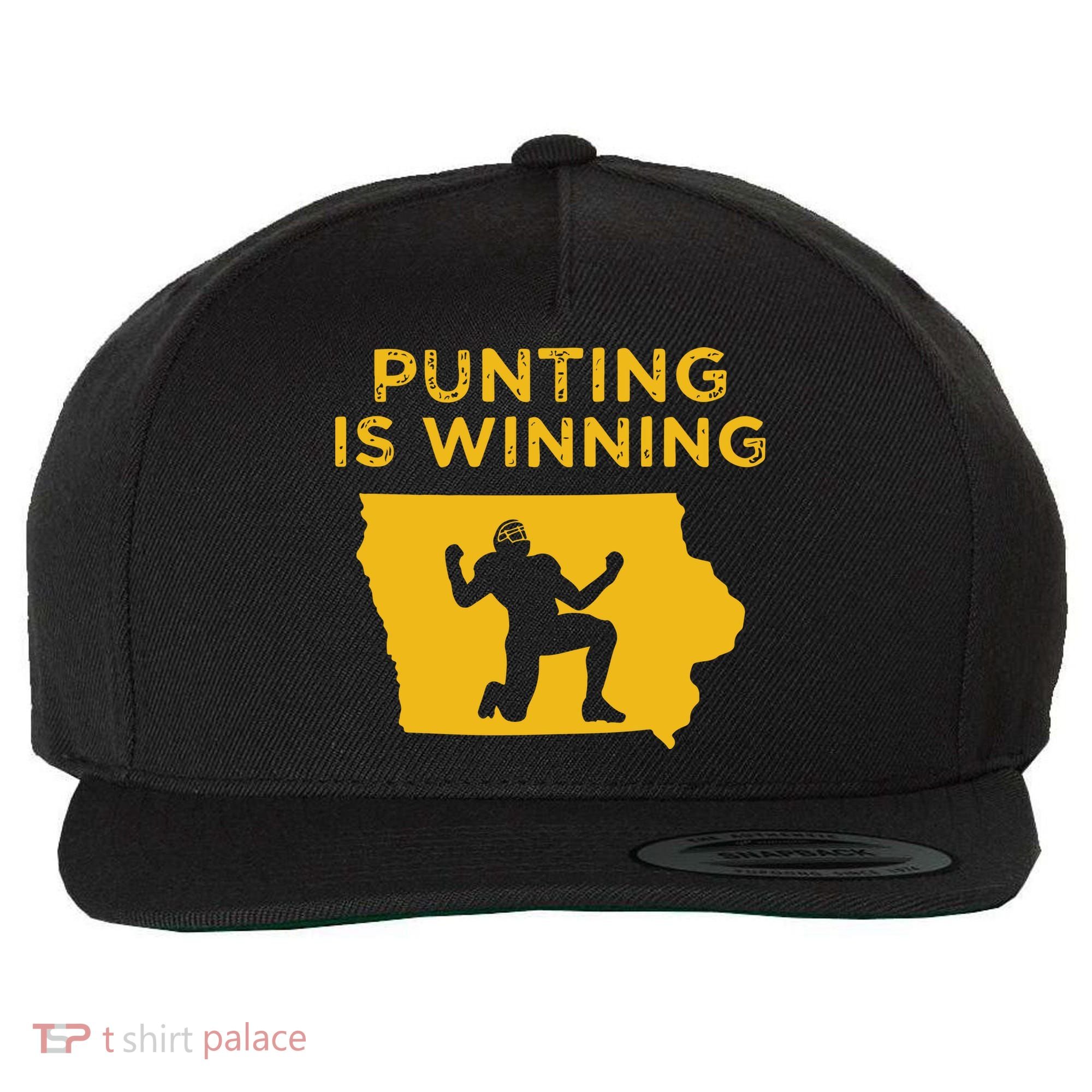 Punting Is Winning Iowa I Cheer For The Punter Wool Snapback Cap