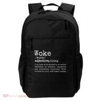 Politically Informed Woke Meaning Dictionary Definition Woke Backpack thumb 0