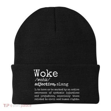 Politically Informed Woke Meaning Dictionary Definition Woke Beanie