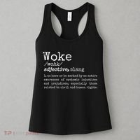 Politically Informed Woke Meaning Dictionary Definition Woke Women's Tank Top thumb 3