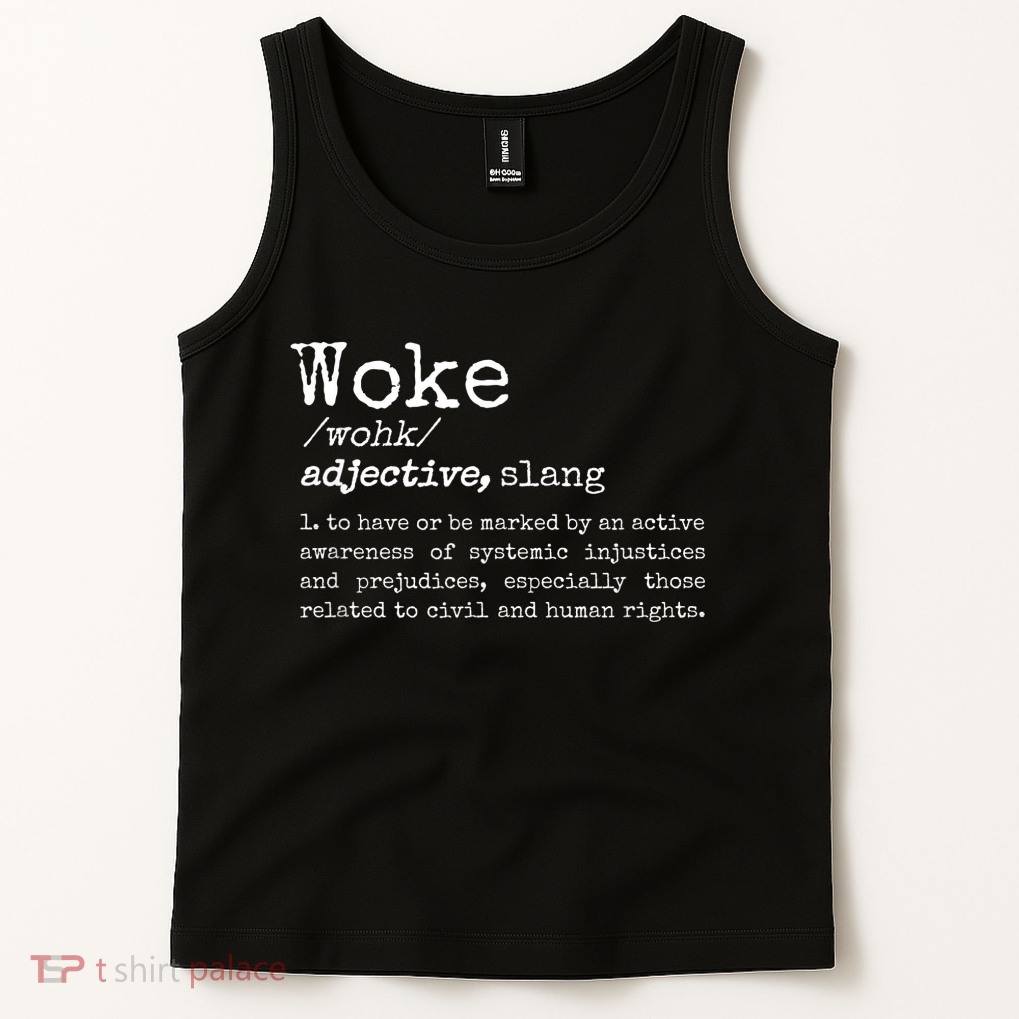 Politically Informed Woke Meaning Dictionary Definition Woke Tank Top