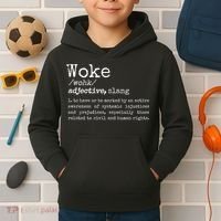 Politically Informed Woke Meaning Dictionary Definition Woke Kids Hoodie thumb 2
