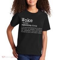 Politically Informed Woke Meaning Dictionary Definition Woke Kids T-Shirt thumb 2