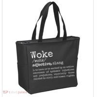 Politically Informed Woke Meaning Dictionary Definition Woke Tote Bag thumb 2